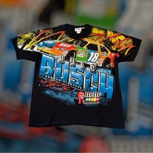 Vintage AOP Kyle Busch Nascar Shirt